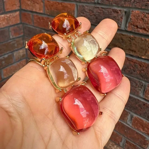 Zara Colorful Jewel Earrings - Picture 7 of 9